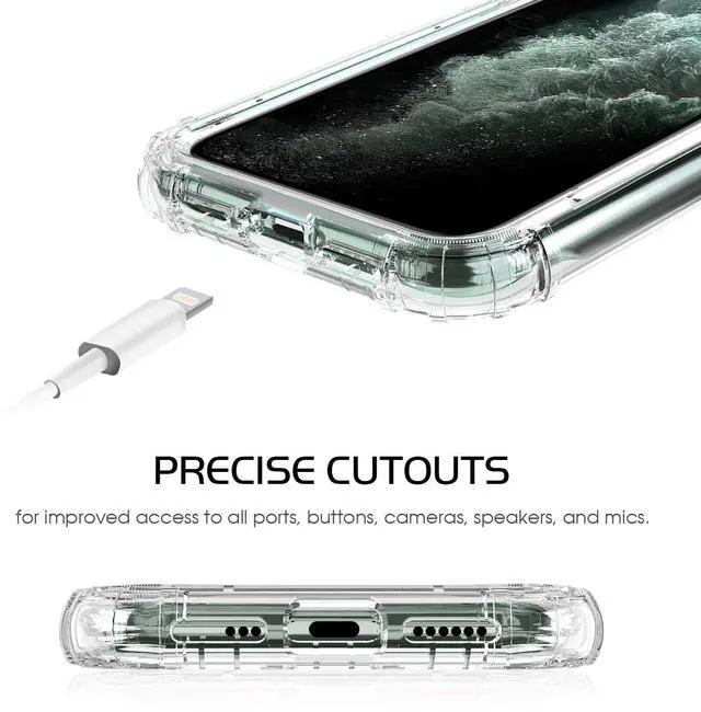 Alt view image 4 of 7 - BENTOBEN iPhone 11 Pro Case, iPhone 11 Pro Phone Case, Clear Transparent Phone Cases Cover for iPhone 11 Pro 5.8 inch 2019, Crystal Clear