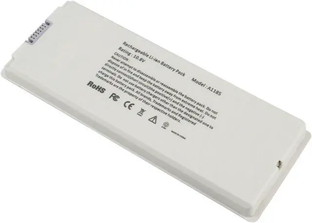 Alt view image 2 of 3 - A1185 Battery for Apple MacBook 13" A1181 2006-2009 (60Wh 10.8V) White