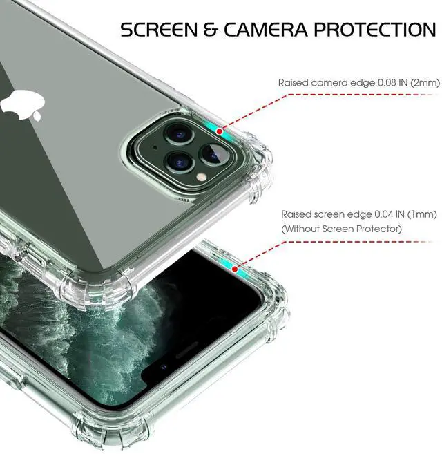 Alt view image 5 of 7 - BENTOBEN iPhone 11 Pro Case, iPhone 11 Pro Phone Case, Clear Transparent Phone Cases Cover for iPhone 11 Pro 5.8 inch 2019, Crystal Clear