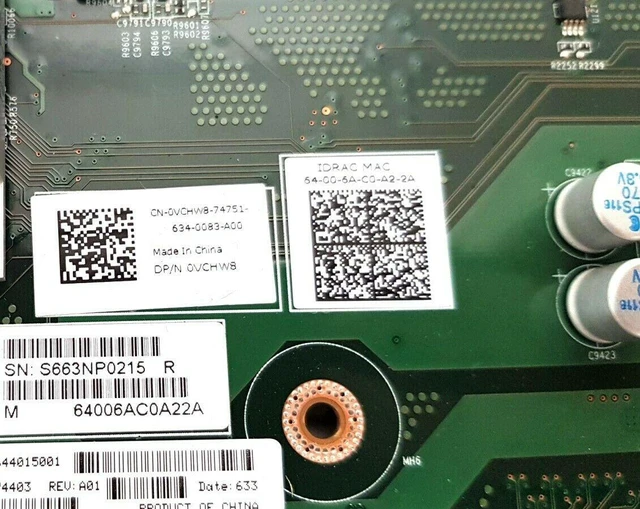 Alt view image 3 of 3 - Dell Poweredge C4130 Motherboard 2-Socket LGA2011-3 Rev. A00 VCHW8 0VCHW8