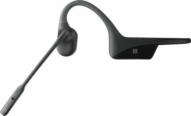 Alt view image 3 of 9 - AfterShokz - OpenComm Bone Conduction Stereo Bluetooth Headset - Slate Gray