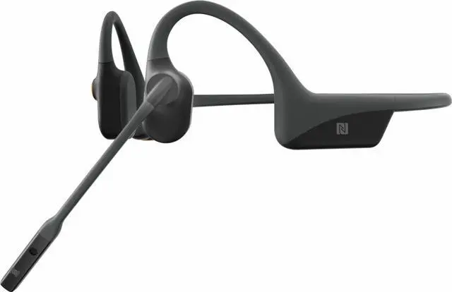Alt view image 4 of 9 - AfterShokz - OpenComm Bone Conduction Stereo Bluetooth Headset - Slate Gray