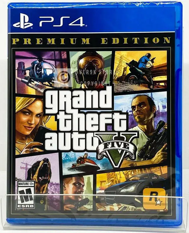 Main image of Grand Theft Auto V GTA 5 Premium Edition - PS4 - Factory Sealed