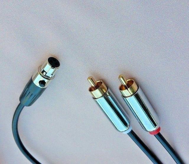 Zell 6'Ft Mogami Cable Mini Xlr Female To 2 Rca Male Audio Splitter Y Pro  Shielded 