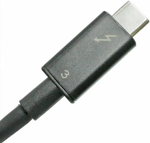 Alt view image 3 of 4 - New For HP Thunderbolt 3 Cable:Custom End (AC+USB Type-C to USB Type-C) US Gha0