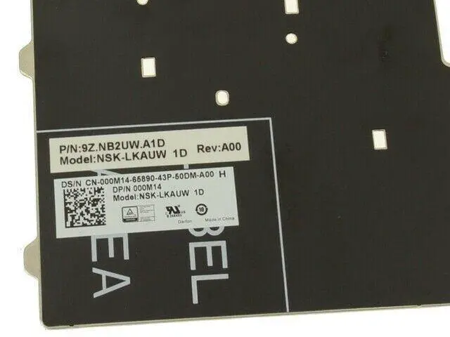 Alt view image 5 of 5 - US INTL Dell OEM Latitude 3340 E5450 Laptop Keyboard Laptop Keyboard 00M14