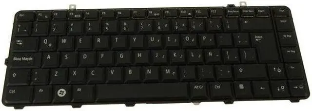 Alt view image 3 of 6 - New Spanish Dell OEM Studio 1535 1536 1537  Backlit Laptop Keyboard D796C