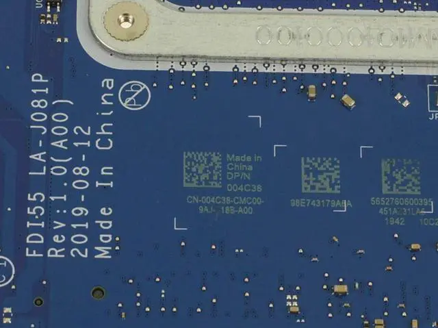 Alt view image 7 of 8 - Dell OEM Inspiron 3593 Motherboard System Board Core i7 Motherboard 04C38