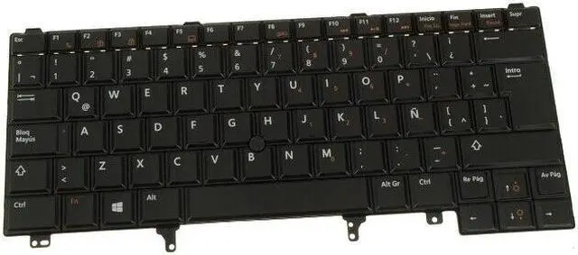Alt view image 3 of 6 - Spanish Dell OEM Latitude E6430 E5430 E6330 Non-Backlit  Laptop Keyboard K202P