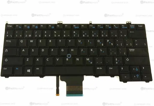 Alt view image 4 of 9 - New French Canadian Dell OEM Latitude E7440 Laptop Keyboard FR-CAN 4756G