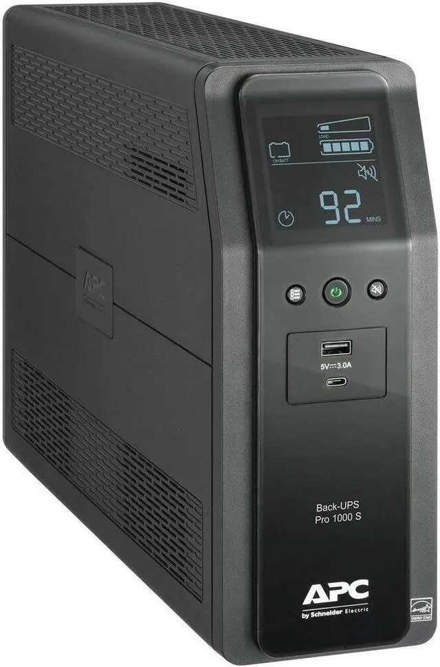 Alt view image 3 of 7 - APC BY SCHNEIDER ELECTRIC BR1000MS BACK UPS PRO BR 1000VA SINEWAVE 10 OUTLETS 2