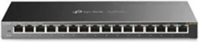 Alt view image 5 of 5 - TP-Link TL-SG116E Network 16-Port Gigabit Desktop Switch 4-Port 56W Pro