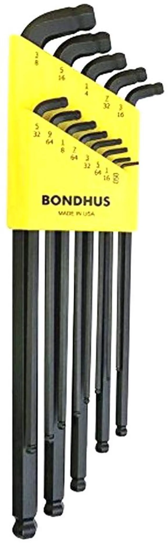 Alt view image 2 of 4 - Extra Long L-Shaped SAE ProGuard™ Ball End Hex Key Set, Number of Pieces: 13