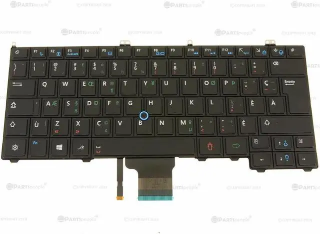 Alt view image 4 of 6 - New French Canadian Dell OEM Latitude E7440 Laptop Keyboard FR-CAN DP9G9