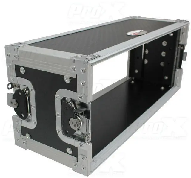 Alt view image 8 of 15 - 4U Deluxe Effects Rack  7" Deep Rail to Rail W/Handle