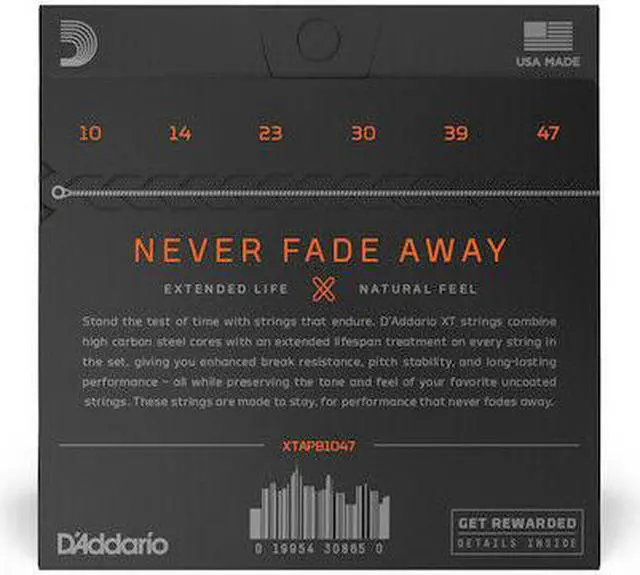 Alt view image 2 of 10 - Three sets D'Addario XT Phosphor Bronze Acoustic Guitar Strings gauges 10-47