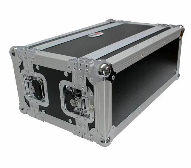 Alt view image 6 of 15 - 4U Deluxe Effects Rack  7" Deep Rail to Rail W/Handle