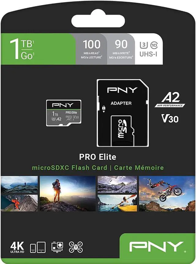 Alt view image 7 of 7 - PNY 1TB PRO Elite Class 10 U3 V30 microSDXC Flash Memory Card