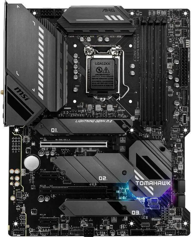 Main image of MSI MAG Z590 TOMAHAWK Wi-Fi 1200 SATA 6Gb/s ATX Motherboard #Z590TAMAWIFI