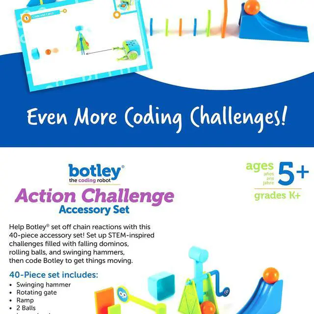 Alt view image 3 of 3 - Learning Resources LER2937 Botley the Coding Robot Action Challenge Accessory Set