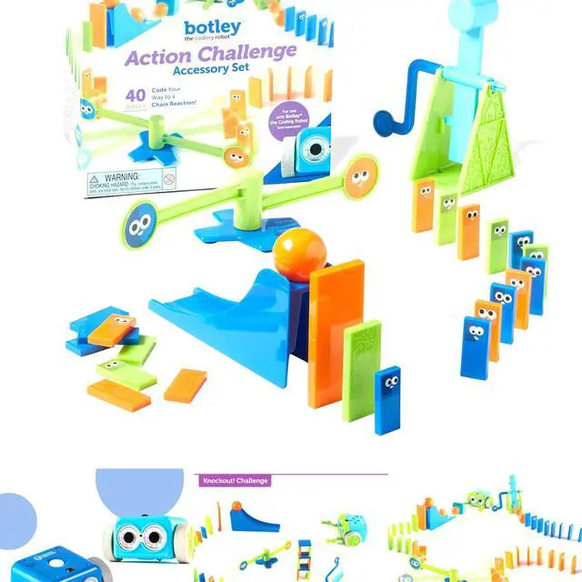 Alt view image 2 of 3 - Learning Resources LER2937 Botley the Coding Robot Action Challenge Accessory Set