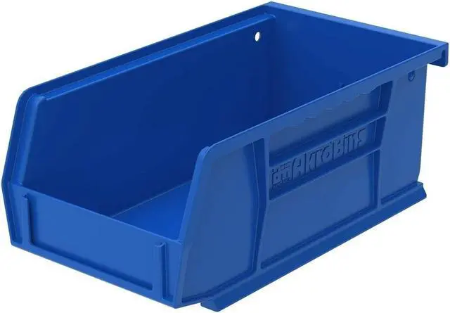 Alt view image 3 of 16 - AKRO-MILS 30220BLUE 3"L x 4-1/8"W x 7-3/8"H Blue Hang and Stack Bin
