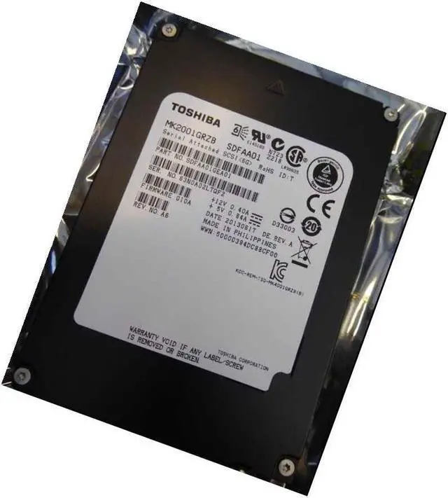 Alt view image 3 of 3 - Toshiba MKx001GRZB 200 GB 2.5" Internal Solid State Drive