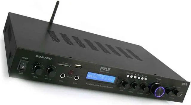 Alt view image 13 of 17 - Home Theater Amplifier Audio Receiver Sound System with Bluetooth Wireless Streaming, MP3/USB/SD/AUX/FM Radio (200 Watt) (PDA7BU)