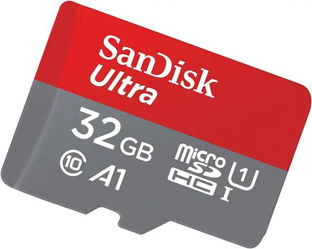 Alt view image 2 of 6 - SanDisk SDSQUA4-032G CVL 32GB 8pin microSDHC r120MB/s C10 U1 A1 UHS-I SanDisk Ultra microSDHC Memory Card Bulk