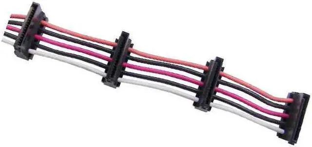 Alt view image 4 of 10 - New Dell OEM PowerEdge T110 2 SATA to 4 SATA Transition Splitter Cable 2KVW5