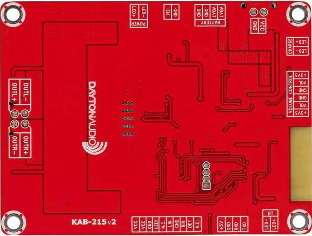 Alt view image 4 of 5 - Dayton Audio - Kab-215V2 - 2 X 15W Class D Audio Amplifier Board With Bluetooth