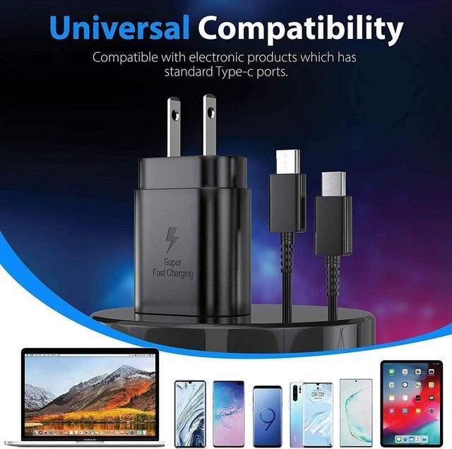 Alt view image 3 of 10 - Samsung 25W USB-C Super Fast Charging Wall Charger - Black (US Version with Warranty)