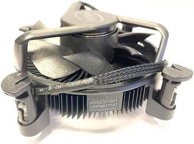 Alt view image 8 of 10 - Intel K69237-001/E97379-001/E97378-001 LGA 1200/115X PWM Aluminum Stock Cooler Fan(All-Black) from i9-10900