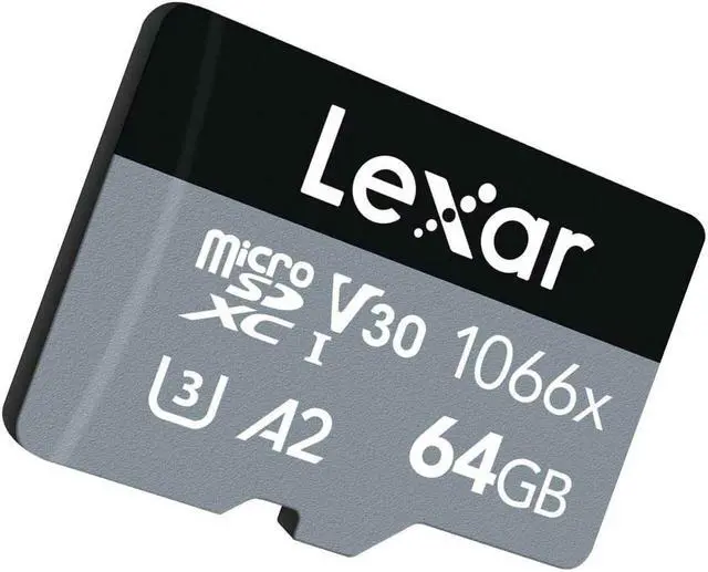 Alt view image 3 of 3 - Lexar 1066X Microsdxc Memory Card With Adapter 64Gb 2 Pack