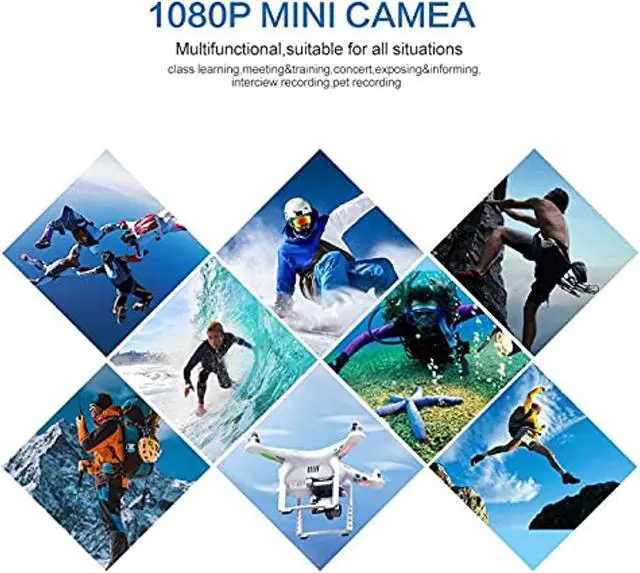 Alt view image 6 of 7 - Wireless Camera Mini Hidden Spy Camera Portable Small Nanny Cam Voice Function With Audio And Video Recording Hd 1080P , Night Vision And Motion Detection, Suitable For Home Outdoor Office.