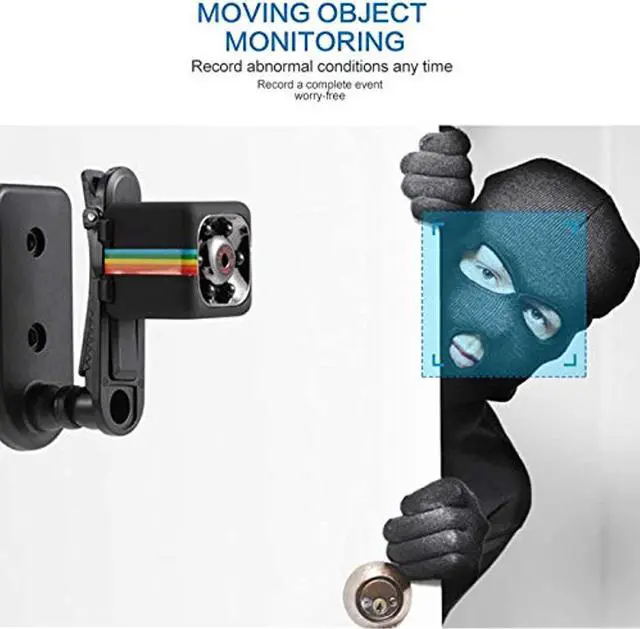 Alt view image 4 of 7 - Wireless Camera Mini Hidden Spy Camera Portable Small Nanny Cam Voice Function With Audio And Video Recording Hd 1080P , Night Vision And Motion Detection, Suitable For Home Outdoor Office.