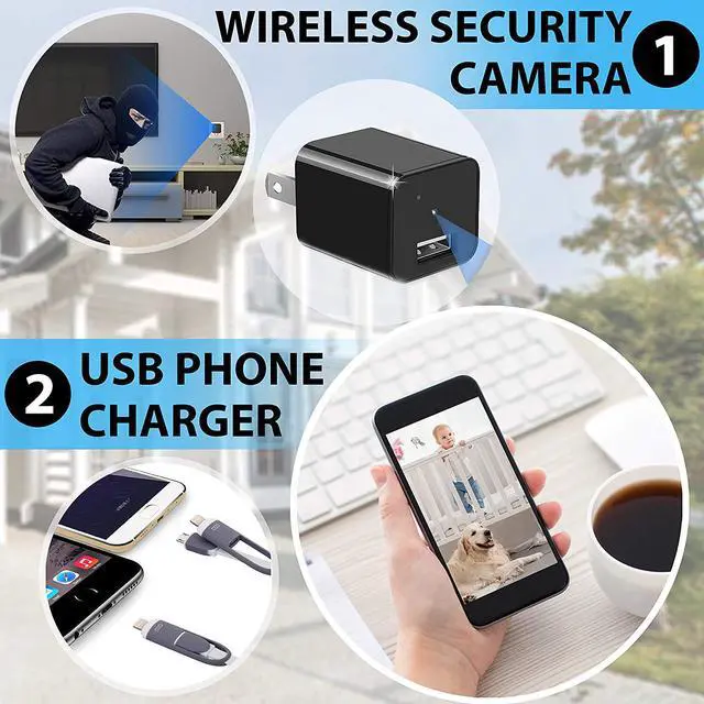 Alt view image 2 of 6 - Spy Camera Wireless Hidden Wifi Camera With Remote View - Hd 1080P - Spy Camera Charger - Spy Camera Wireless - Usb Hidden Camera - Nanny Camera - Premium Security Camera - Hidden Cam - Ios Android