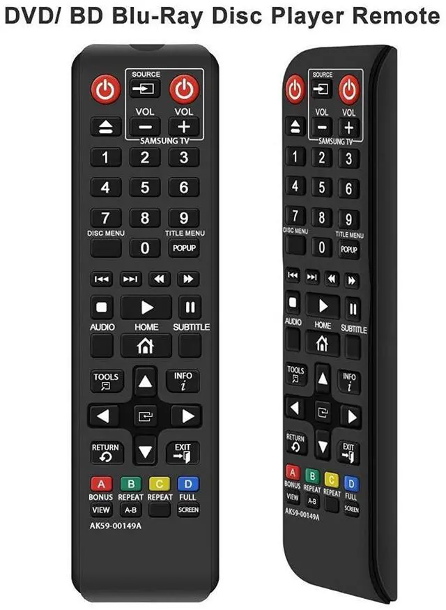 Alt view image 4 of 12 - New Ak59-00149A Remote Fit For Samsung Blu-Ray Disc Dvd Player Bd-F5100 Bd-F5500/Zf Bd-Fm51 Bd-Fm57C Bd-H5100 Bd-H5900 Bd-Hm51 Bd-Hm59 Bd-Hm59 Bd-J5100 Bd-J5700 Bd-J5900 Bd-Jm51 Bd-Jm57 Bd-Jm59