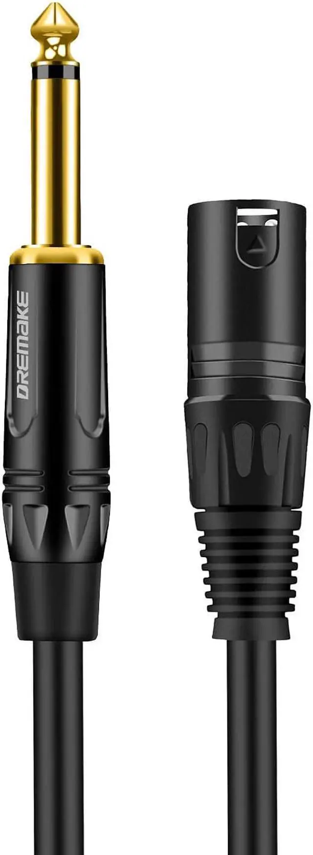 Alt view image 3 of 6 - 10Ft Mono 6.35Mm 1/4 Ts Male To Xlr Male Audio Cable, Jack 6.35Mm To Xlr 3-Pin Interconnect Cord, Quarter Inch To Xlr Unbalanced Mic Cable For Speakers, Stage, Dj, Amp, Studio Audio Console