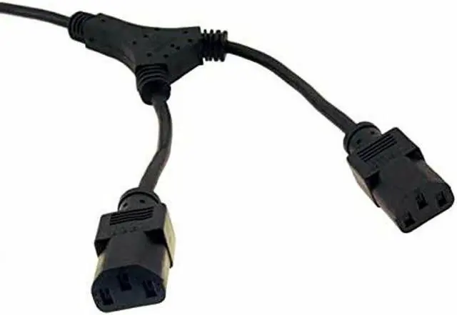 Alt view image 3 of 5 - ( Lot Of 10 ) Ac Power Cord Extension Y Splitter Cable Iec320 C14 To 2X C13