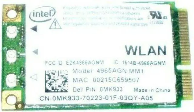 Main image of NEW Intel Pro Wireless Wifi 4965AGN 802.11 a/b/g/n MiniCard AMB02- MK933