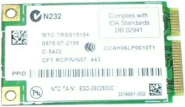 Alt view image 2 of 2 - NEW Intel Pro Wireless Wifi 4965AGN 802.11 a/b/g/n MiniCard AMB02- MK933