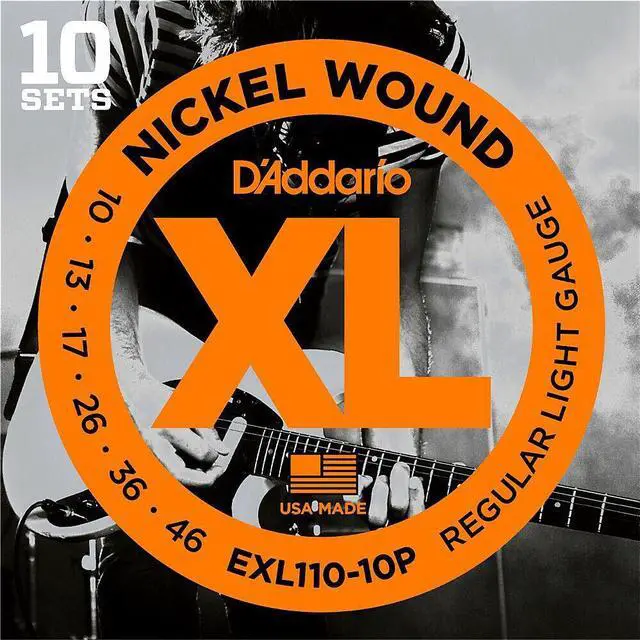 Alt view image 6 of 20 - D’Addario EXL110-10P Nickel Wound Regular Light Electric Guitar Strings - 10-46