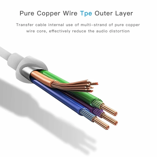 Alt view image 5 of 5 - For iPhone Headphone Adapter 3.5mm Jack Aux Cord Dongle Audio Cable Connector