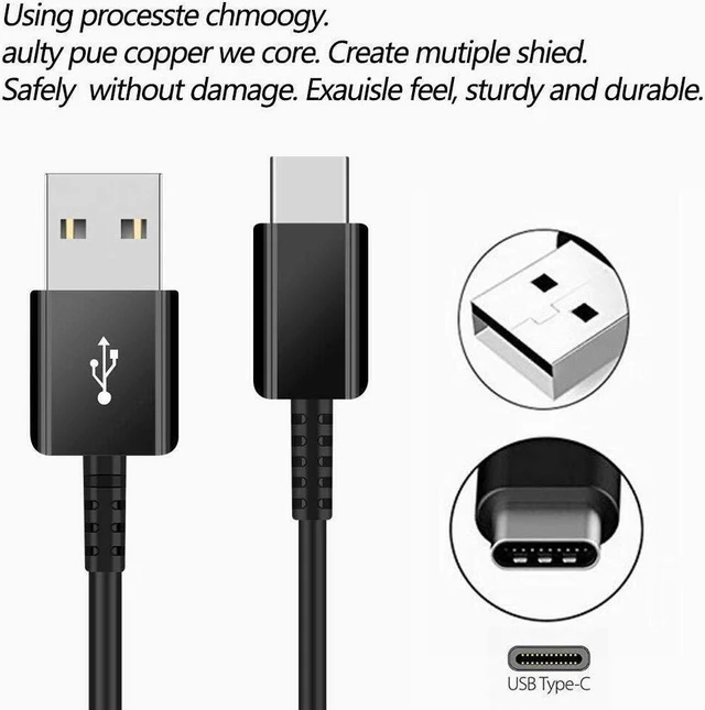 Alt view image 5 of 7 - For Samsung USB Type C Fast Charger Cable Galaxy S9 S10 S20 Ultra Note 9 10 20