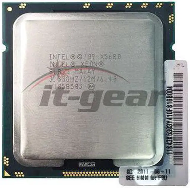 Alt view image 7 of 14 - Intel Xeon SLBV5 X5680 3.33GHz 12M Hexa Core 6 CORE CPU Processor