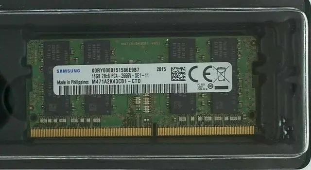 Alt view image 5 of 5 - SAMSUNG 16G 260pin DDR4 SO-DIMM 2Rx8 DDR4 2666MHz (PC4 21300) 1.2V CL19 Laptop Ram Memory