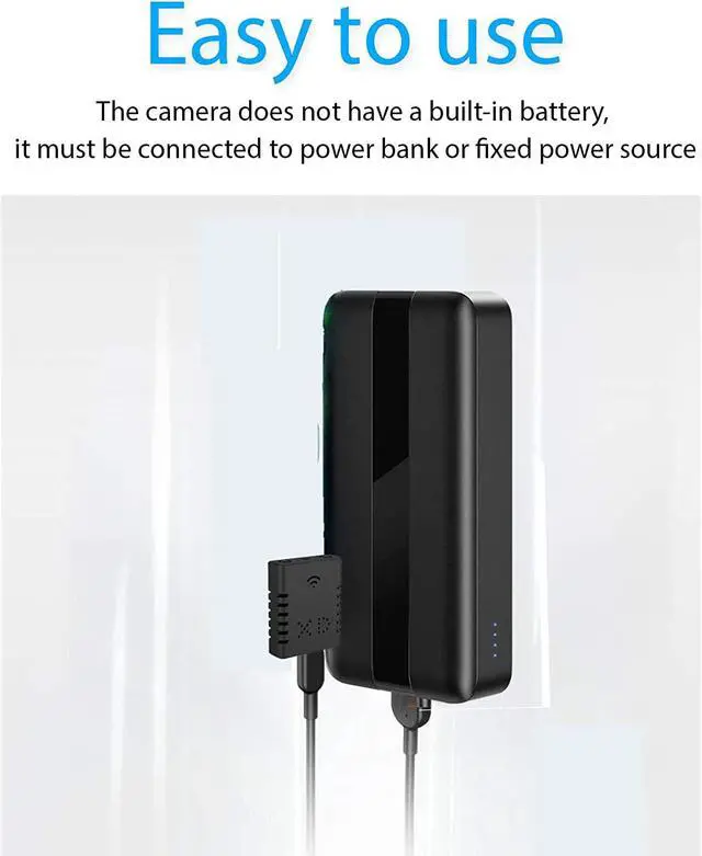 Alt view image 7 of 7 - Mini Spy Camera Wifi, Smallest Hidden Cameras For Home Security Surveillance With Video Small Portable Nanny Cam With Phone App, Motion Detection, Night Vision For Indoor