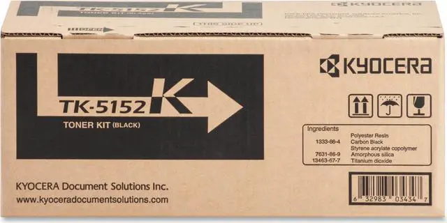 Alt view image 3 of 4 - Black Toner Cartridge for Kyocera TK-5152K ECOSYS M6035cidn, ECOSYS M6535cidn, ECOSYS P6035cdn, Genuine Kyocera Brand
