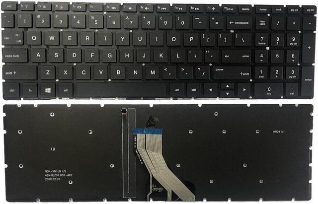 Main image of replacement keyboard for HP 17-by0021dx 17-by1033dx 17-by1053dx   with Backlit Black